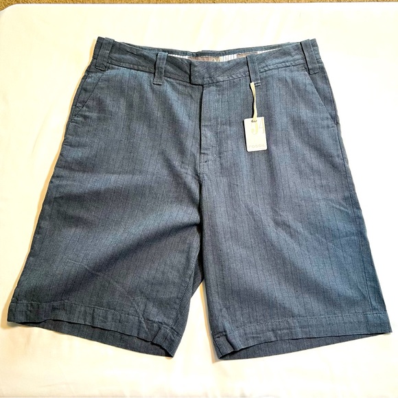 Fossil Other - NEW NWT Fossil 54 Hampton Stripe Blue Cotton Shorts Size 34